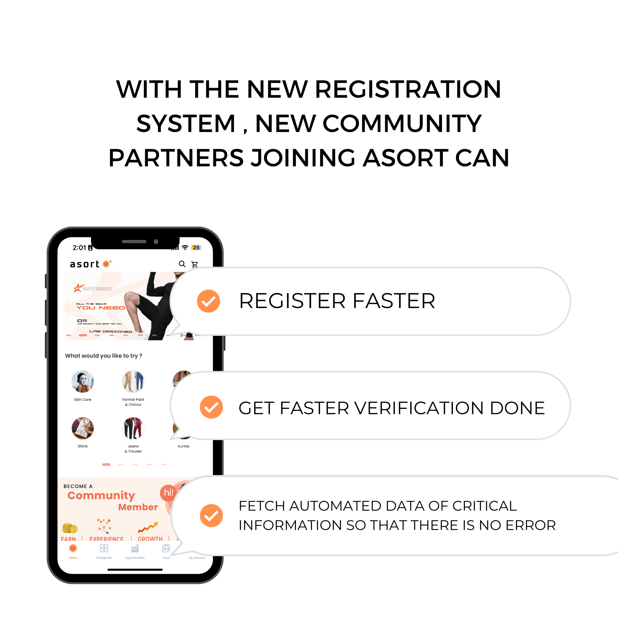 Asort's Automated Registration System for Community Partners | Co-Commerce